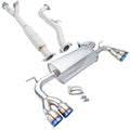 Megan Axle Back Exhaust Genesis Coupe 10-12 4 6 CYL 2.5 inlet quad 3 Blue Ti-tips
