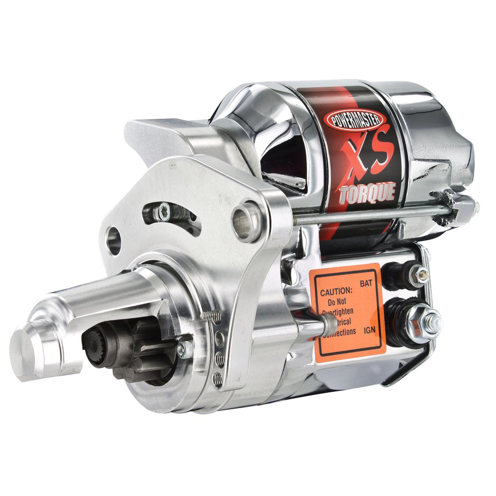 STR CHROME XS MOPAR [SB & BB] HEMI BILLET MTG BLK W/NOSE CONE