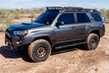10C 4RUNNER 5IN OVAL STYLE SLIDE TRACK RUNNING BOARDS BLACK TEXTURED ALUMINUM