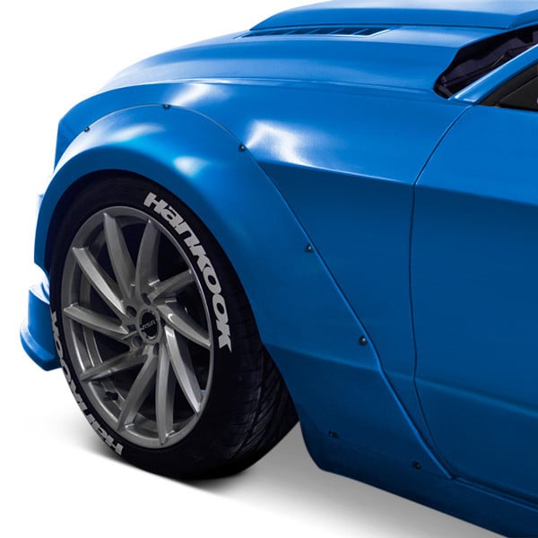 2010-2014 Ford Mustang Duraflex Circuit 75 MM Front Fender Flares - 2-piece