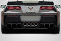 2014-2019 Chevrolet Corvette C7 Carbon Creations Exe Rear Diffuser - 2 Pieces