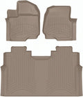 WeatherTech Tan Front Rear FloorLiner HP Fits -20-24 F-150 45697-1-4IM