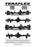 JK Front Tera60 Unit Bearing Axle Housing - No R and P Carrier or Bearings