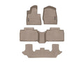 WeatherTech Tan Front Rear and Rear Floorliners Fits -20-21 Ford 451575-1-2-4