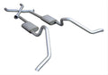 Cat Back w Xchange Exhaust System Split Side Dual Exit 2.5 in Intermediate And Tail Pipe Violator Muffler Hardware Incl Tip Not Incl Natural 409 Stainless Steel Pypes Exhaust