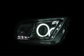 1014 MUSTANG PROJECTOR HALO CHROME CLEAR (CCFL HEADLIGHTS