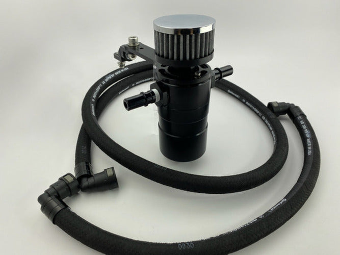 UPR 15-21 Mustang GT Dual Inlet Breather Tank - Black 5029-221