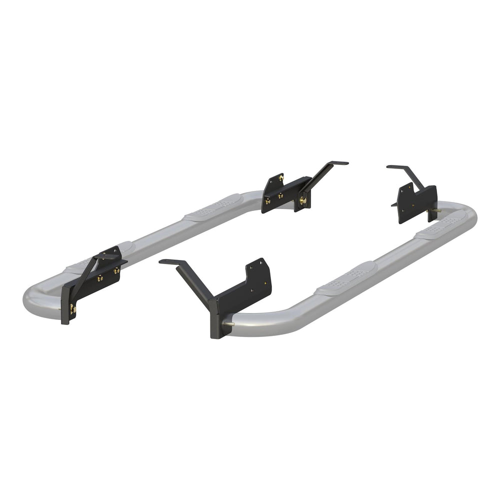 19C RAM 1500 CREW CAB 3IN ROUND BLACK STEEL SIDE BARS