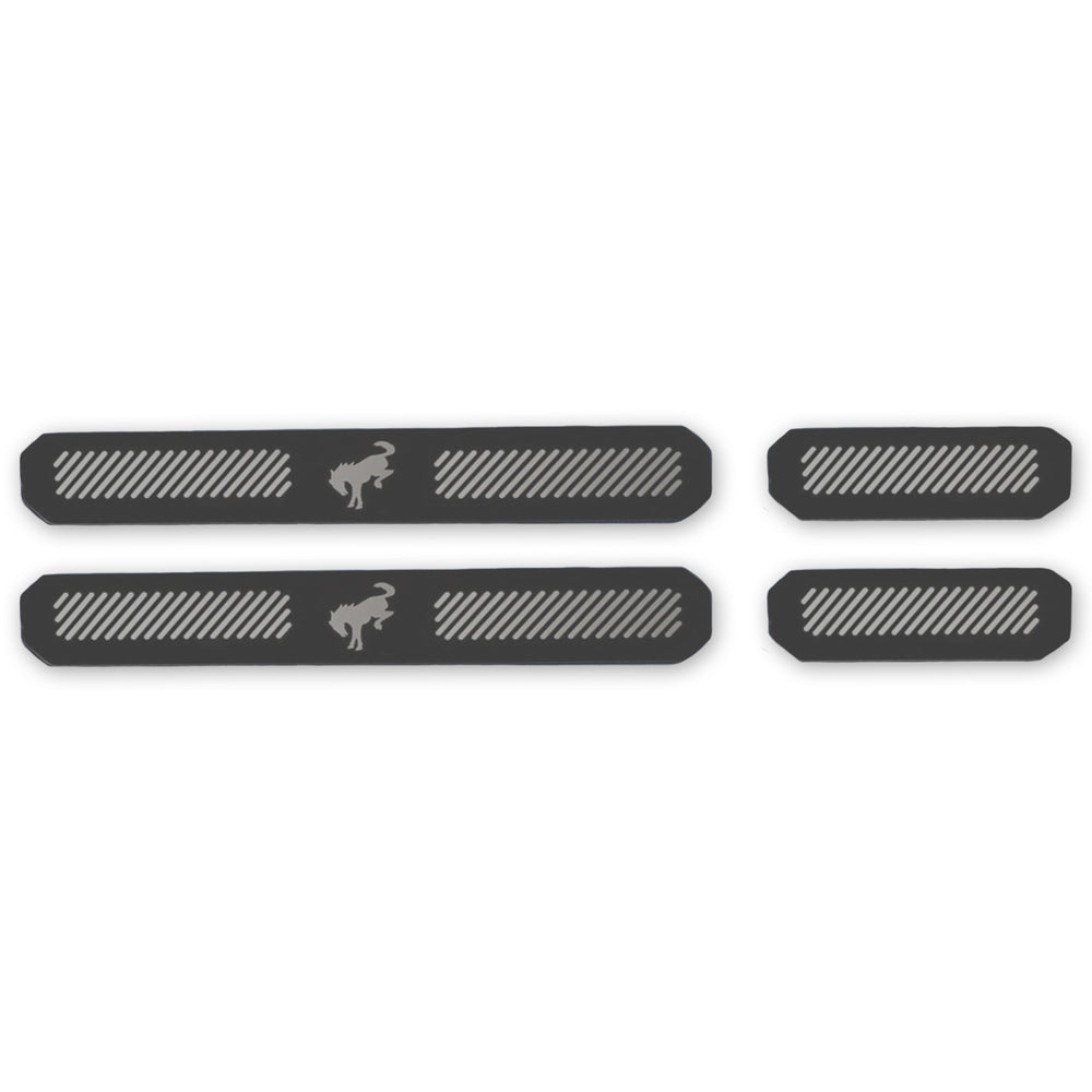 21C BRONCO 2 DOOR (W/BRONCO ETCHING) DOOR SILLS STAINLESS STEEL (2 PCS)