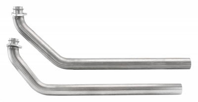 Exhaust Manifold Downpipe 2 Inch Outlet Manfold 2.5 Inch Pipe SBC Applications 3 Bolt Flange Included Natural 409 Stainless Steel Pypes Exhaust