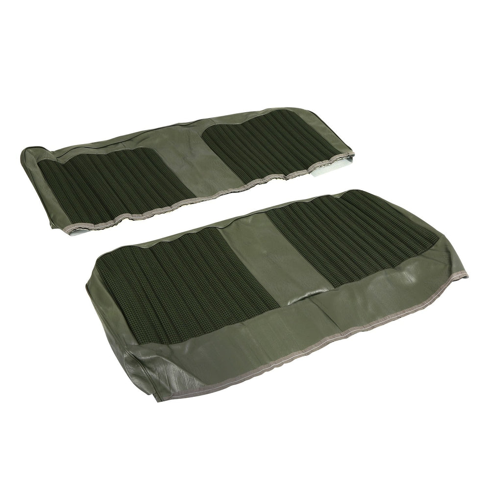 7172 CHEVY/GMC C10 BROTHERS TRUCKS HOUNDSTOOTH SEAT COVER BENCH GREEN