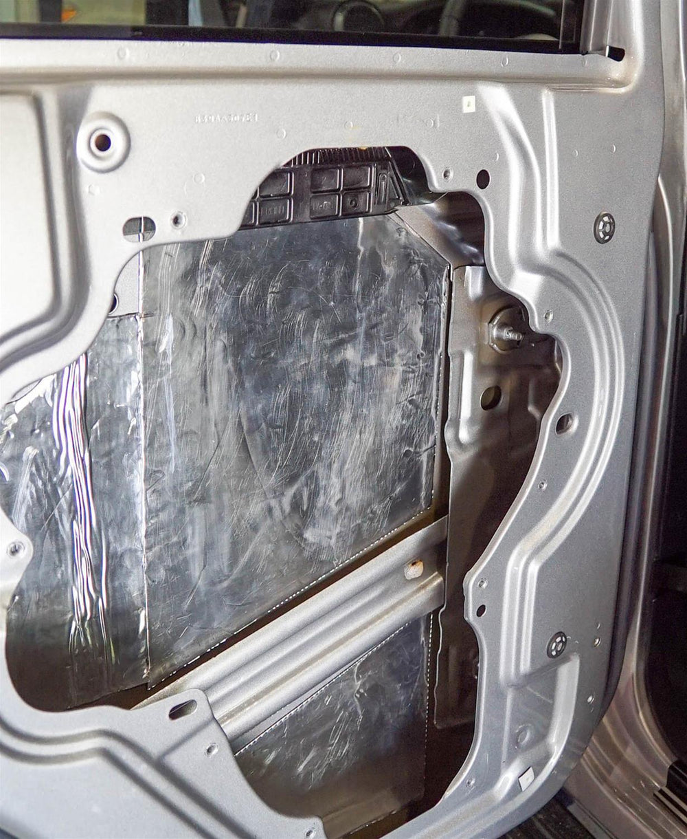 REAR DOOR CUSTOM INSULATION KIT POLYMER BLACK BACKING SILVER