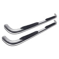 Deezee 19-2022 Chevrolet Silverado Tubes - 4In Oval Stainless Polished (CrewCab)
