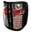 FACELIFT FULL LED TAIL LIGHTS GLOSSY BLACK HOUSING CLEAR LENS RED LIGHT BAR SEQUENTIAL TURN SIGNAL BREATHING LIGHT EFFECT