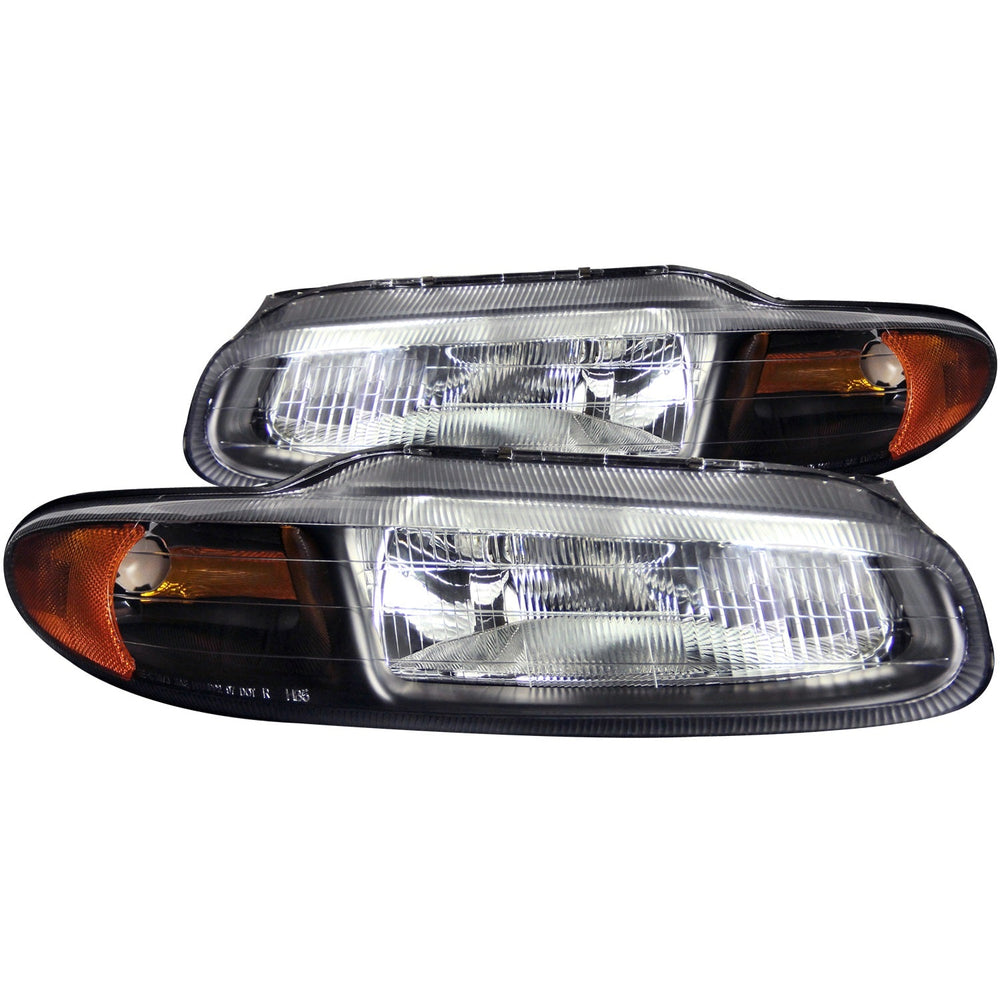 9600 SEBRING CONVERTIBLE HEADLIGHTS BLACK CLEAR