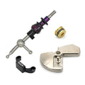 Billetworkz Red Cosmic Short Throw Shifter Kit - Fits 2015-22 WRX (with Black Shifter Stop)