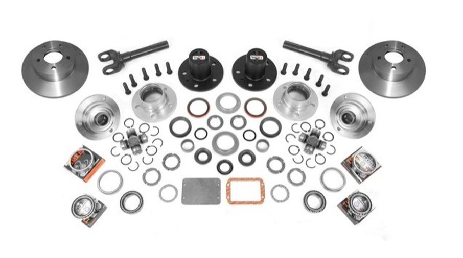 ~(68 lbs. 23X13X13)~ Axle Locking Hub Conversion Kit Manual 92-06 YJ TJ XJ for Dana 30