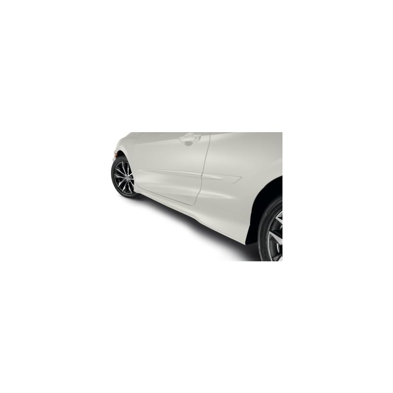 Genuine Honda 2016-2021 Civic Coupe Side Underbody Spoilers White Orchid Pearl