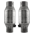 Crossmember Back w X-Pipe Exhaust System 75-81 F-Body Split Rear Dual Exit 2.5 in Intermediate And Tail Pipe Turbo Pro Mufflers Hardware Incl Catalytic Converter Incl Pypes Exhaust