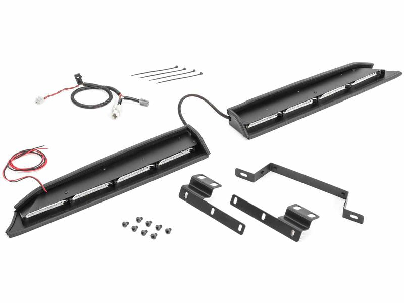 INT LIGHTBAR SPLIT TWO PIECE AMB WH