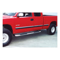 0010 GM FS PU HD EXT CAB AND 9910 GM SILVERADO/SIERRA EXT CAB 3IN STAINLESS STEEL NERF BARS