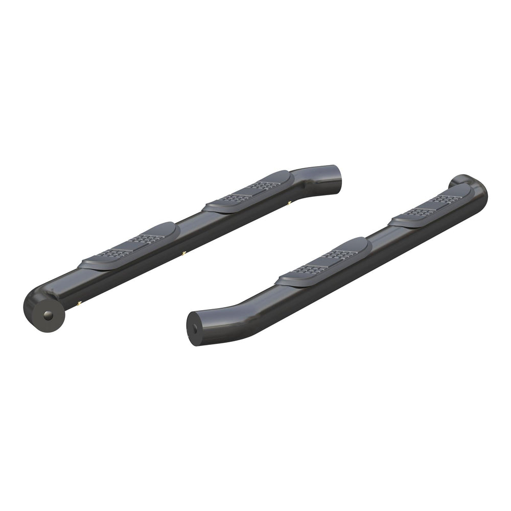 18C WRANGLER BLACK 3IN ROUND SEMIGLOSS BLACK STEEL SIDE BARS