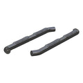 18C WRANGLER BLACK 3IN ROUND SEMIGLOSS BLACK STEEL SIDE BARS