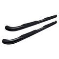 18C WRANGLER BLACK 3IN ROUND SEMIGLOSS BLACK STEEL SIDE BARS