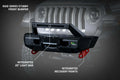 0717 WRANGLER JK RAID SERIES STUBBY FRONT BUMPER KIT W/LIGHTBAR