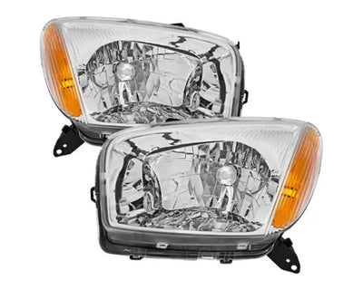 HEADLIGHTS WITHOUT SPORT CHROME HOUSING CLEAR LENS - NO BULBS INCLUDED