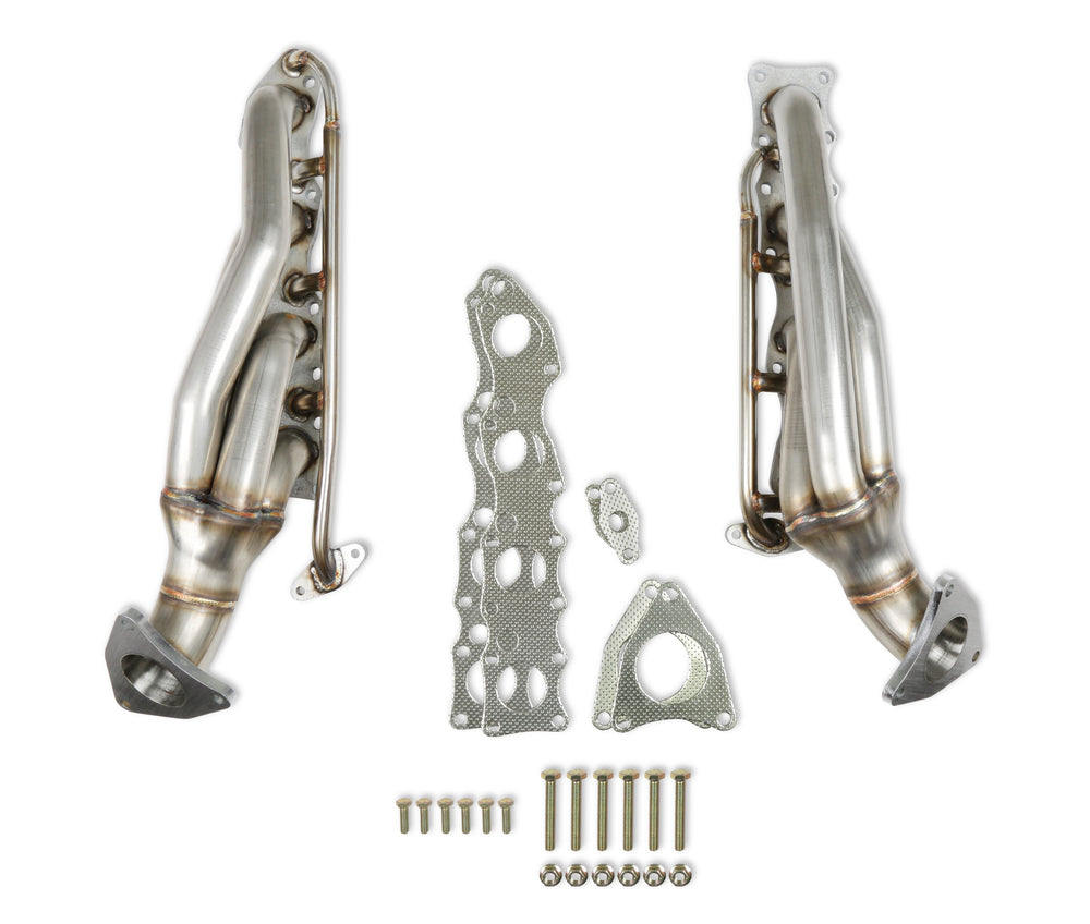 Shorty Headers Natural Finish 2007-2016 Toyota Tundra 5.7L V8 And 2008-2014 Toyota Sequoia 5.7L V8 1-5/8 Inch 409 Stainless Steel Shorty Header-Natural Finish FlowTech