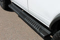 21C BRONCO 4DOOR 6 IN OEM STYLE SLIDE TRACK RUNNING BOARDS BLACK TEXTURED ALUMINUM