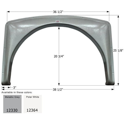 FENDER SKIRT, SINGLE, GULF STREAM,