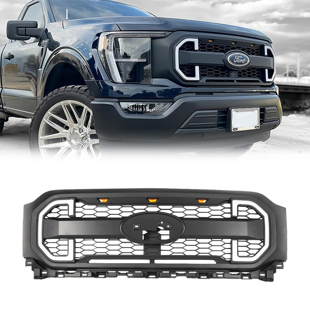 RAPTOR STYLE MESH GRILLE W/DRL & TU