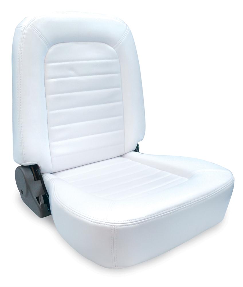 CLASSIC W/O HEADREST LOW BACK WHITE VINYL LEFT