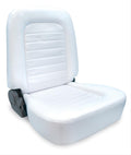 CLASSIC W/O HEADREST LOW BACK WHITE VINYL LEFT