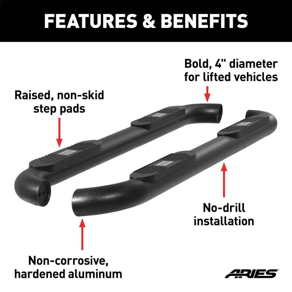 BIG STEP,SIDEBAR,4IN,AL,BL TEX
