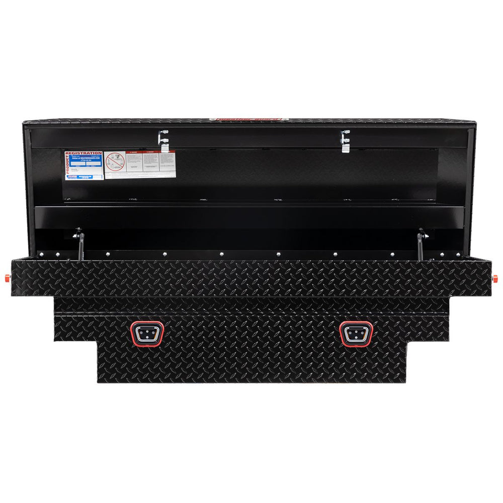 SADDLE BOX ALUMINUM COMPACT DEEP GLOSS BLACK 9.0 CU FT