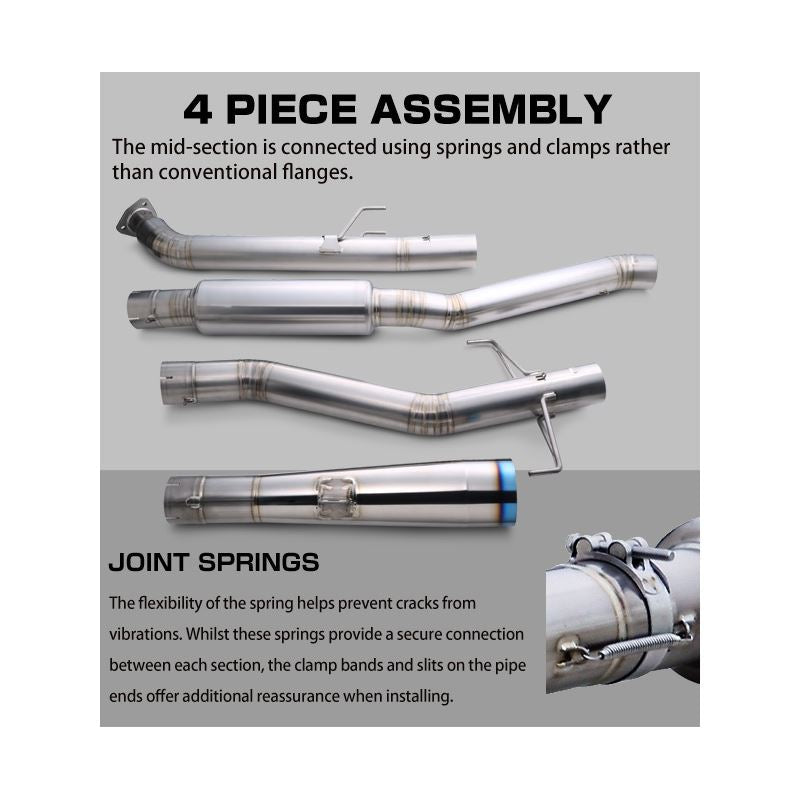 FULL TITANIUM MUFFLER KIT EXPREME Ti CIVIC TYPE-R FK8 TYPE-S