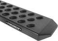 0421 FRONTIER CREW CAB 6.5IN SAWTOOTH SLIDE TRACK RUNNING BOARDS BLACK TXT ALUM