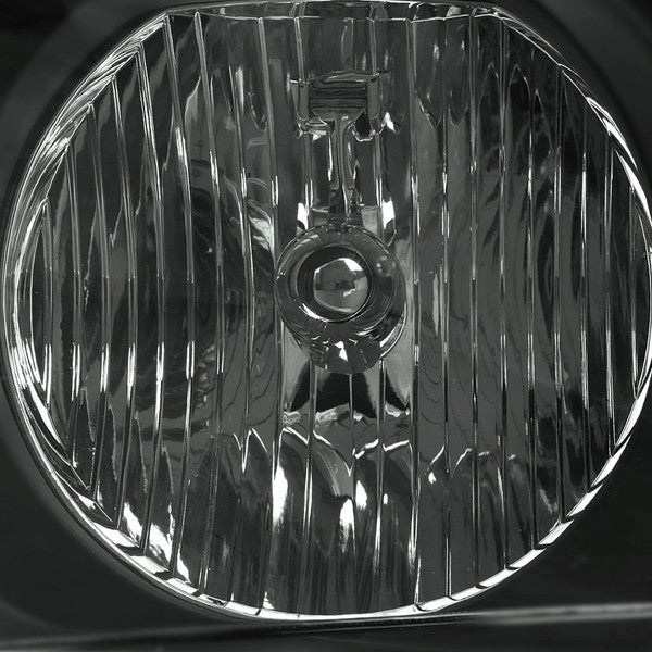HEADLIGHTS BLACK HOUSING SMOKED LENS - NOT FIT XENON MODELS