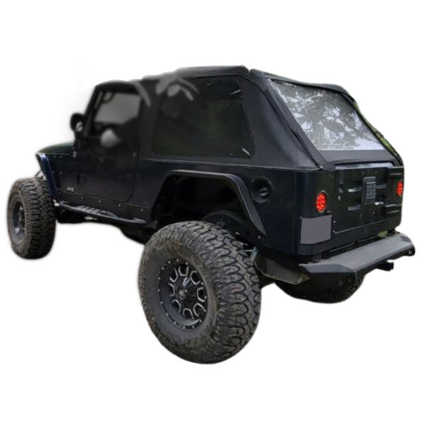 9706 WRANGLER TJ BASE PREMIUM REAR BUMPER MATTE BLACK