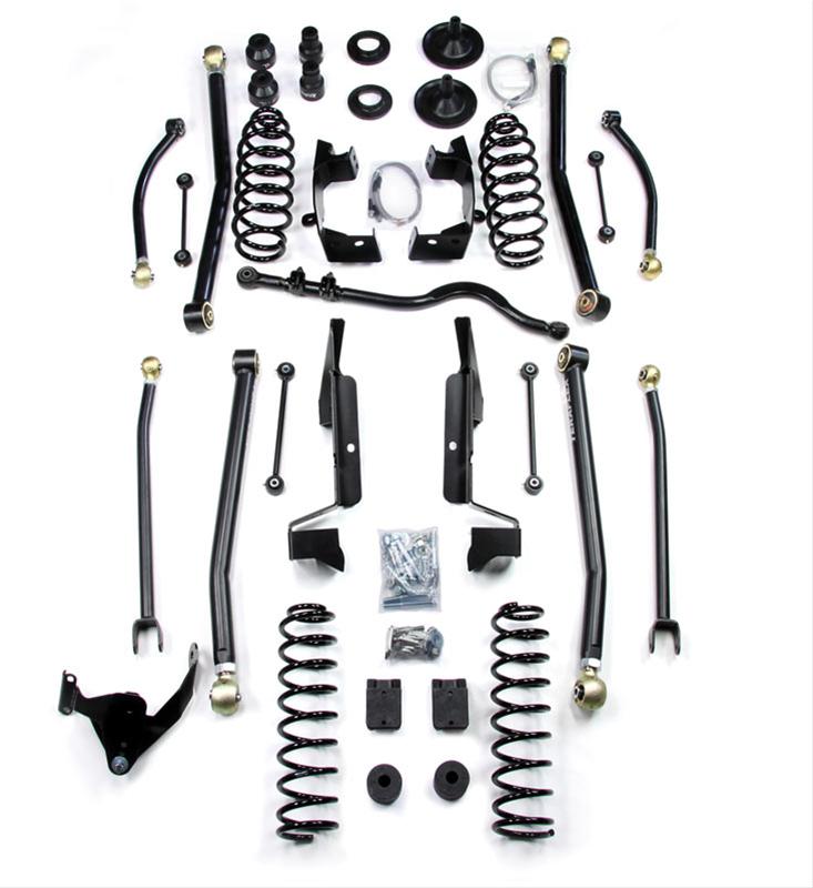 (KIT) JK 4 DOOR 4IN LIFT KIT W/ LONG FLEXARMS FRONT TRACKBAR NO SHOCKS (SHIPS