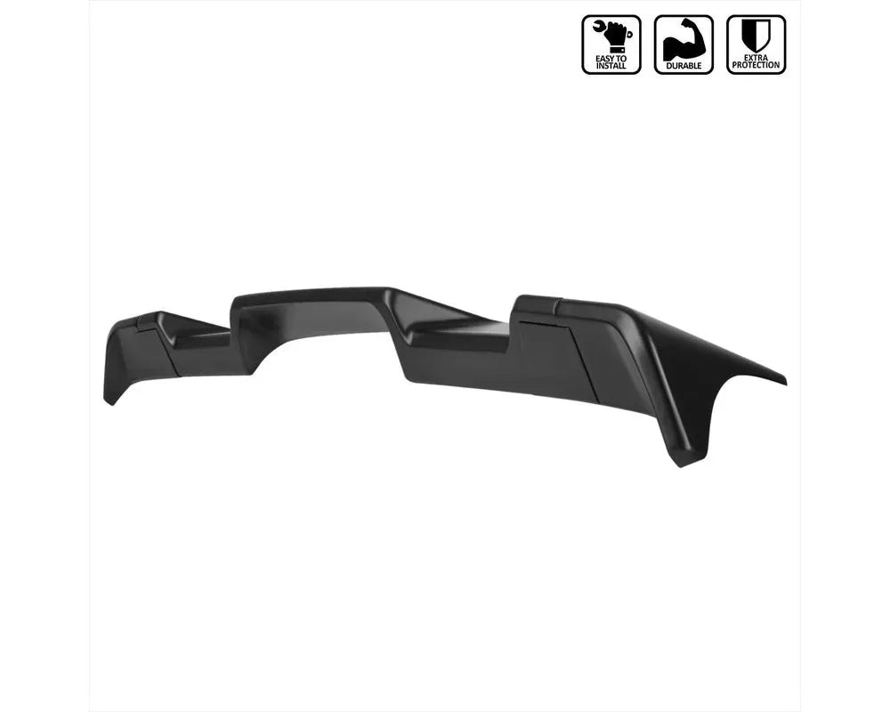 1500 CAB SPOILER MATTE BLACK - 3 PIECES
