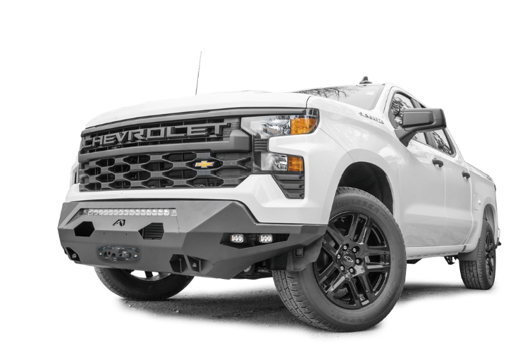 22C SILVERADO 1500 MATRIX FRONT SENSOR BUMPER W/ NO GUARD MATTE FINISH