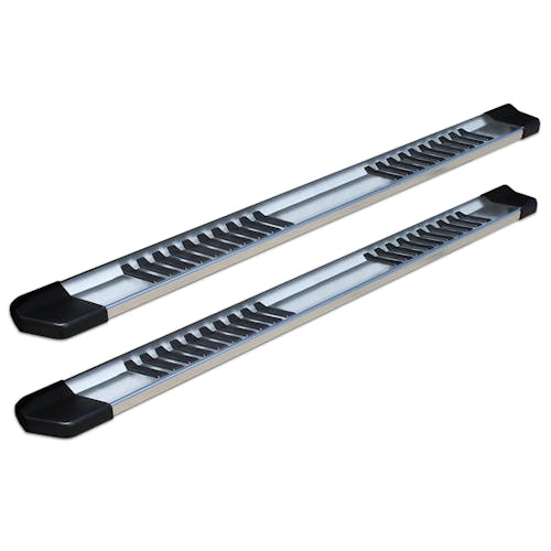05C FRONTIER CREW CAB 6IN RUNNING BOARDS STEPS BRUSHED ALUMINUM