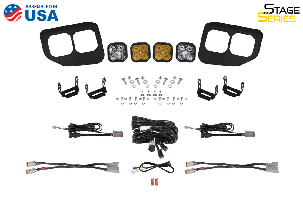 2022 FORD SUPER DUTY STAGE SERIES FOG POCKET MOUNTING BRACKETS (PAIR L/R)