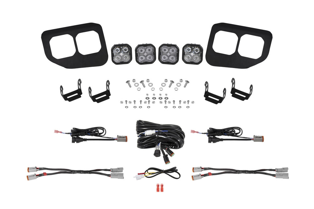 2022 FORD SUPER DUTY SS3 LED FOG POCKET KIT WHITE MAX (PAIR L/R)