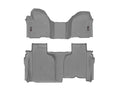 WeatherTech Grey Front and Rear Floorliners - Over The Hump Fits -20-26 Chevrolet GMC 4614911-4614366