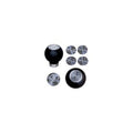 UPR 05-09 Round Composite Knob w/ 5-spd Logo - Satin 1019-01